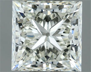 Picture of Natural Diamond 1.00 Carats, Princess with  Cut, I Color, IF Clarity and Certified by IGI