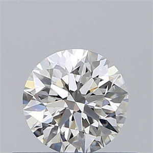 Picture of Natural Diamond 0.42 Carats, Round with Excellent Cut, F Color, VS2 Clarity and Certified by GIA