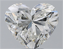 Natural Diamond 5.01 Carats, Heart with  Cut, I Color, VS2 Clarity and Certified by GIA