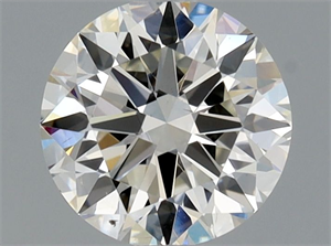 Picture of Natural Diamond 0.90 Carats, Round with Excellent Cut, H Color, SI1 Clarity and Certified by GIA