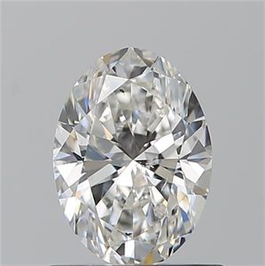 Picture of Natural Diamond 0.91 Carats, Oval with  Cut, H Color, SI1 Clarity and Certified by GIA