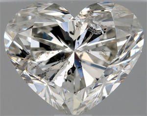 Picture of Natural Diamond 1.00 Carats, Heart with  Cut, G Color, SI2 Clarity and Certified by HRD