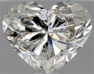Picture of Natural Diamond 1.00 Carats, Heart with  Cut, G Color, SI2 Clarity and Certified by HRD