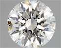 Natural Diamond 0.50 Carats, Round with Excellent Cut, I Color, VS1 Clarity and Certified by GIA
