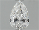 Diamante Natural 0.60 quilates, De pera , Color E, claridad VVS1 y certificado GIA