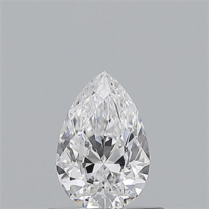 Picture of Natural Diamond 0.51 Carats, Pear with  Cut, D Color, VS1 Clarity and Certified by GIA