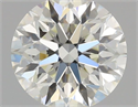 Natural Diamond 0.74 Carats, Round with Very Good Cut, J Color, VVS2 Clarity and Certified by GIA