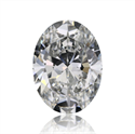 Natural Diamond 0.90 Carats, Oval with  Cut, F Color, SI1 Clarity and Certified by GIA
