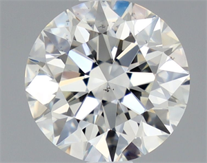 Picture of Natural Diamond 0.80 Carats, Round with Excellent Cut, I Color, VS2 Clarity and Certified by GIA
