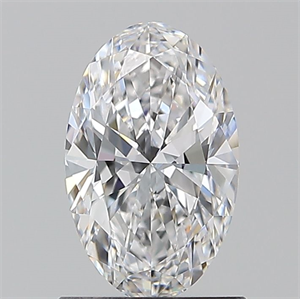 Picture of Natural Diamond 1.00 Carats, Oval with  Cut, D Color, VVS2 Clarity and Certified by GIA