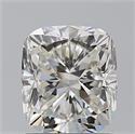 Natural Diamond 1.50 Carats, Cushion with  Cut, H Color, VVS2 Clarity and Certified by IGI
