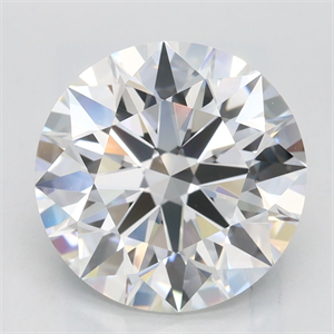 Picture of Lab Grown Diamond 3.08 Carats, Round with Excellent Cut, D Color, VVS1 Clarity and Certified by GIA