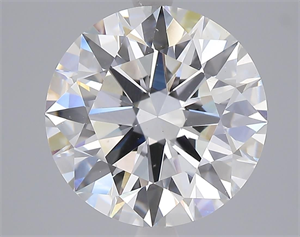 Picture of Lab Grown Diamond 5.03 Carats, Round with Ideal Cut, F Color, VVS1 Clarity and Certified by IGI