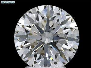 Picture of Lab Grown Diamond 4.00 Carats, Round with Excellent Cut, E Color, VS1 Clarity and Certified by IGI