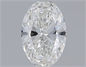 Natural Diamond 0.30 Carats, Oval with  Cut, H Color, SI1 Clarity and Certified by GIA