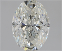 Natural Diamond 1.20 Carats, Oval with  Cut, H Color, VS2 Clarity and Certified by GIA