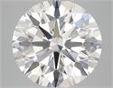 Lab Grown Diamond 4.02 Carats, Round with Ideal Cut, F Color, VS1 Clarity and Certified by IGI