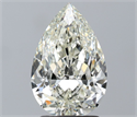 Natural Diamond 2.02 Carats, Pear with  Cut, J Color, VS1 Clarity and Certified by IGI