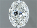 Natural Diamond 1.41 Carats, Oval with  Cut, G Color, VS2 Clarity and Certified by GIA