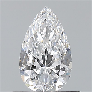 Picture of Natural Diamond 0.55 Carats, Pear with  Cut, D Color, VVS1 Clarity and Certified by GIA