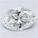 Diamante Natural 2.20 quilates, Ovalado , Color G, claridad VS1 y certificado GIA