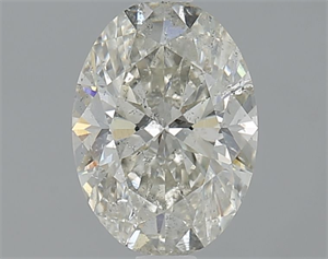 Foto Diamante Natural 1.21 quilates, Ovalado , Color J, claridad SI2 y certificado IGI de