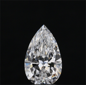 Picture of Natural Diamond 2.01 Carats, Pear with  Cut, D Color, IF Clarity and Certified by GIA