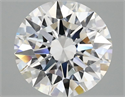 Lab Grown Diamond 2.54 Carats, Round with Ideal Cut, F Color, VVS2 Clarity and Certified by IGI
