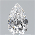 Natural Diamond 0.50 Carats, Pear with  Cut, D Color, VS2 Clarity and Certified by GIA