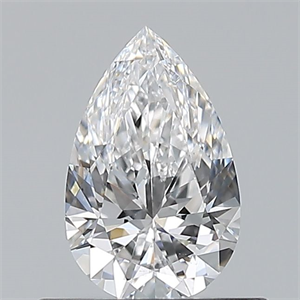 Picture of Natural Diamond 0.50 Carats, Pear with  Cut, D Color, VS2 Clarity and Certified by GIA
