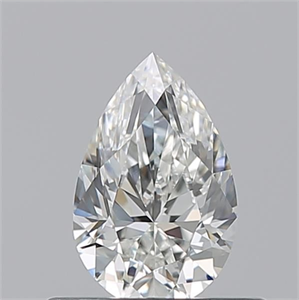 Picture of Natural Diamond 0.50 Carats, Pear with  Cut, H Color, VVS2 Clarity and Certified by GIA