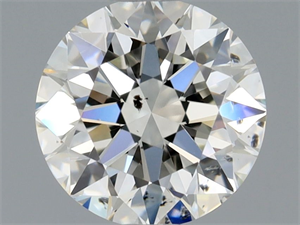 Picture of Natural Diamond 0.80 Carats, Round with Excellent Cut, I Color, SI1 Clarity and Certified by GIA