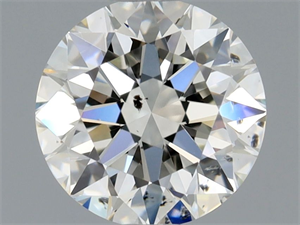 Picture of Natural Diamond 0.80 Carats, Round with Excellent Cut, I Color, SI1 Clarity and Certified by GIA