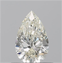 Diamante Natural 0.53 quilates, De pera , Color K, claridad VS1 y certificado GIA