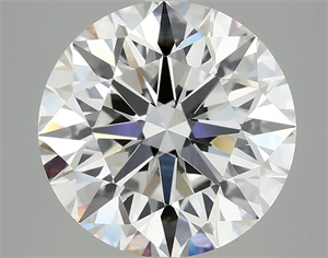 Picture of Lab Grown Diamond 3.94 Carats, Round with Excellent Cut, E Color, VVS2 Clarity and Certified by IGI