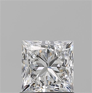 Picture of Natural Diamond 1.01 Carats, Princess with  Cut, E Color, VS2 Clarity and Certified by GIA