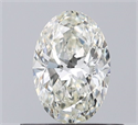 Diamante Natural 0.50 quilates, Ovalado , Color J, claridad VVS2 y certificado IGI