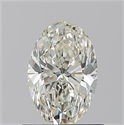 Natural Diamond 0.90 Carats, Oval with  Cut, J Color, VVS2 Clarity and Certified by GIA