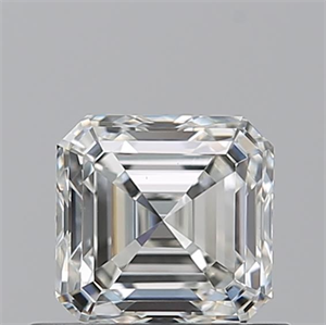 Picture of Natural Diamond 0.71 Carats, Asscher with  Cut, I Color, VS1 Clarity and Certified by GIA