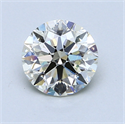1.05 Carats, Round Diamond with Excellent Cut, H Color, VS1 Clarity and Certified by EGL