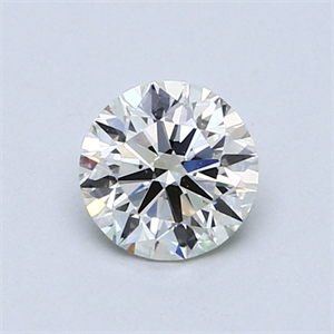 Picture of 0.70 Carats, Round Diamond with Excellent Cut, H Color, VS2 Clarity and Certified by EGL