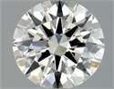 Natural Diamond 0.53 Carats, Round with Excellent Cut, H Color, VVS2 Clarity and Certified by GIA