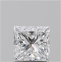 Natural Diamond 1.00 Carats, Princess with  Cut, E Color, VS2 Clarity and Certified by GIA