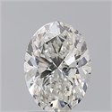Natural Diamond 1.32 Carats, Oval with  Cut, H Color, VS2 Clarity and Certified by GIA