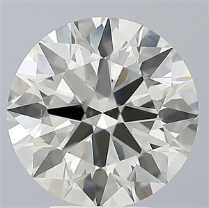 Picture of Natural Diamond 4.01 Carats, Round with Excellent Cut, K Color, VS1 Clarity and Certified by IGI