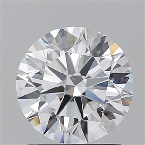 Picture of Natural Diamond 1.52 Carats, Round with Excellent Cut, D Color, VVS2 Clarity and Certified by GIA