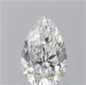 Natural Diamond 0.70 Carats, Pear with  Cut, F Color, VVS1 Clarity and Certified by GIA