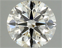 Natural Diamond 0.44 Carats, Round with Excellent Cut, J Color, SI1 Clarity and Certified by GIA