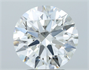 Natural Diamond 3.08 Carats, Round with Excellent Cut, H Color, VVS1 Clarity and Certified by GIA