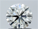 Diamante Natural 1.00 quilates, Redondo , Color K, claridad VVS2 y certificado GIA